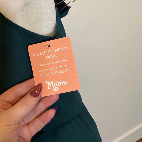 Show Me Your Mumu Kendra Maxi Dress in Emerald Green Size Small NWT - Picture 11 of 11